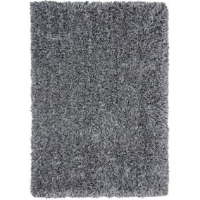 Dywan shaggy 160 x 230 cm czarno-biały Cide 1 szt.