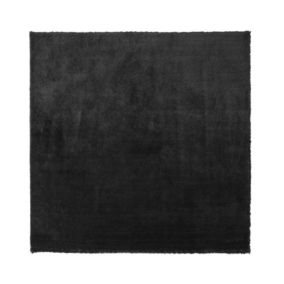 Dywan shaggy 200 x 200 cm czarny Evren 1 szt.
