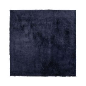 Dywan shaggy 200 x 200 cm niebieski Evren 1 szt.