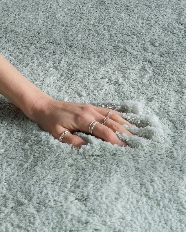 Dywan shaggy 200 x 200 cm zielony Evren 1 szt.