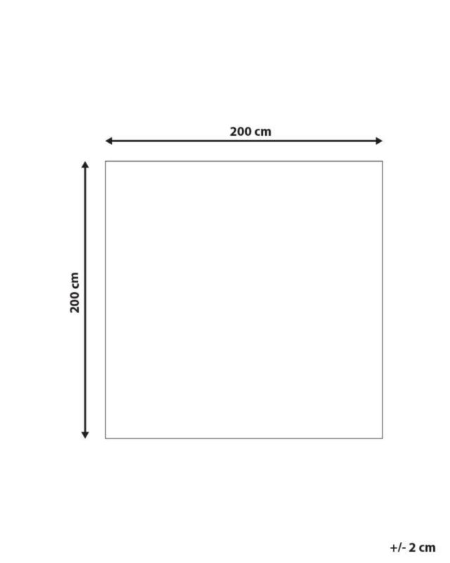 Dywan shaggy 200 x 300 cm czarno-biały Cide 1 szt.