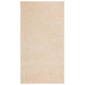 Dywan shaggy 80 x 150 cm beżowy Demre 1 szt.
