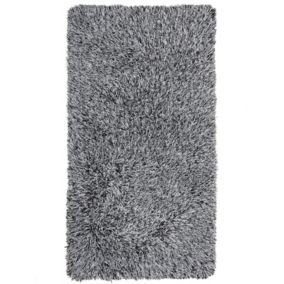 Dywan shaggy 80 x 150 cm czarno-biały Cide 1 szt.