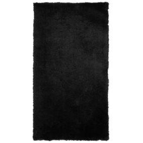 Dywan shaggy 80 x 150 cm czarny Evren 1 szt.