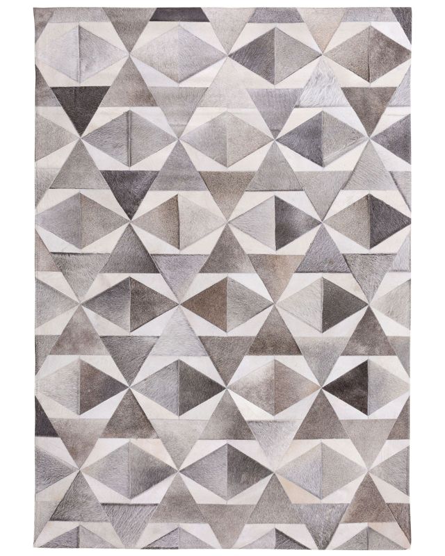 Dywan skórzany 160 x 230 cm szary Alaka 1 szt.