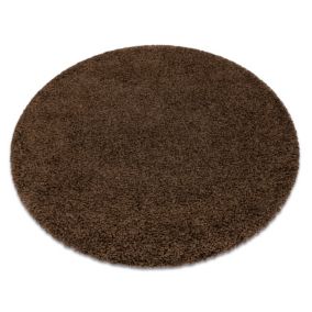 Dywan Soffi RugsX koło 100 cm brąz AF228 1 szt.