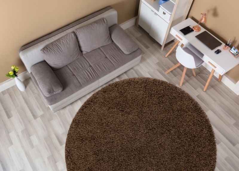 Dywan Soffi RugsX koło 100 cm brąz AF228 1 szt.