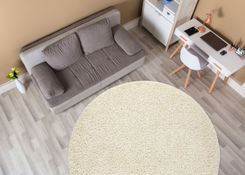 Dywan Soffi RugsX koło 120 cm krem AF215 1 szt.