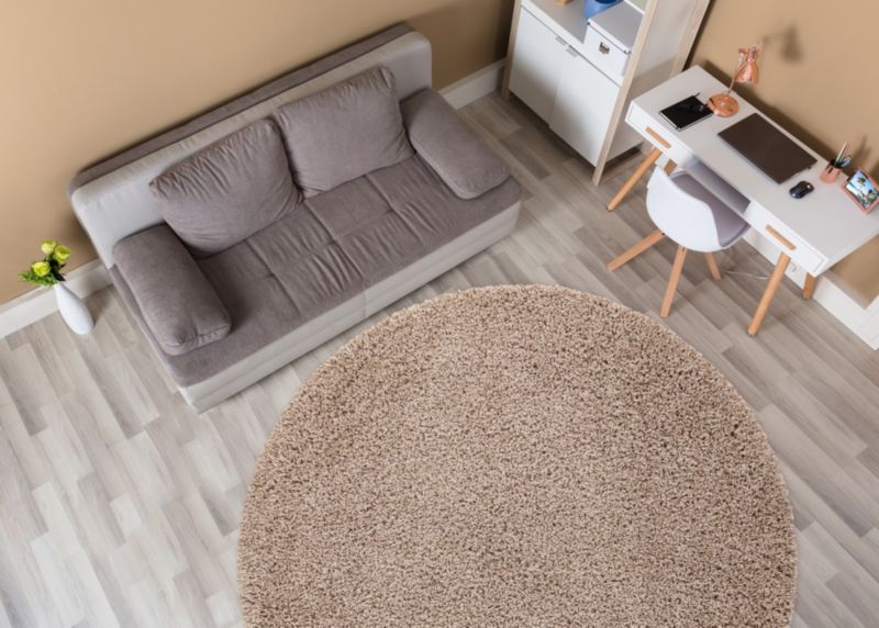 Dywan Soffi RugsX koło 80 cm beż AF240 1 szt.