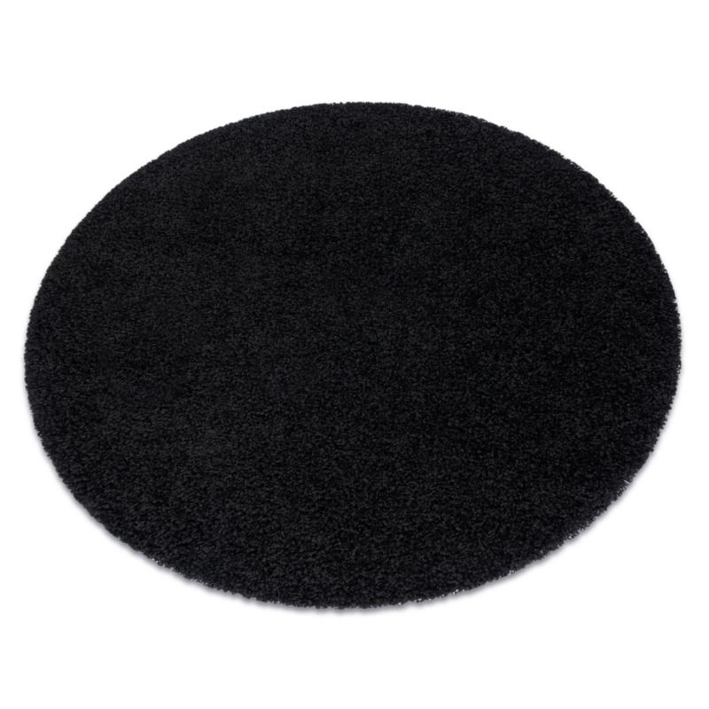 Dywan Soffi RugsX koło 80 cm czarny AF243 1 szt.