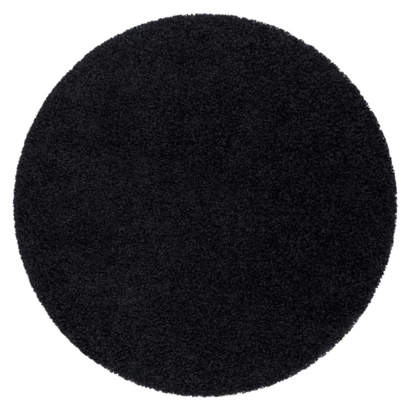 Dywan Soffi RugsX koło 80 cm czarny AF243 1 szt.