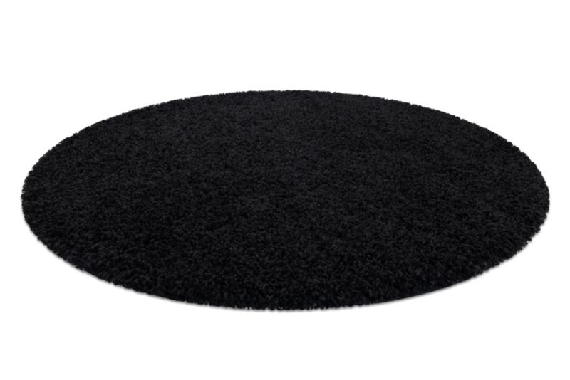 Dywan Soffi RugsX koło 80 cm czarny AF243 1 szt.