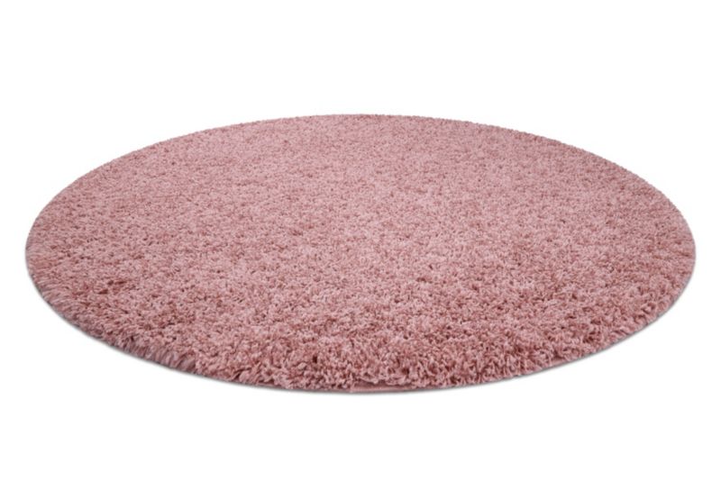 Dywan Soffi RugsX koło 80 cm róż AF242 1 szt.