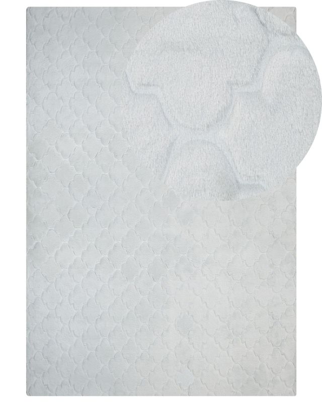 Dywan sztuczne futro królika 160 x 230 cm jasnoszary Gharo 1 szt.