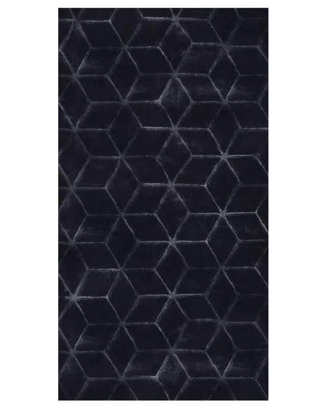 Dywan sztuczne futro królika 80 x 150 cm czarny Thatta 1 szt.
