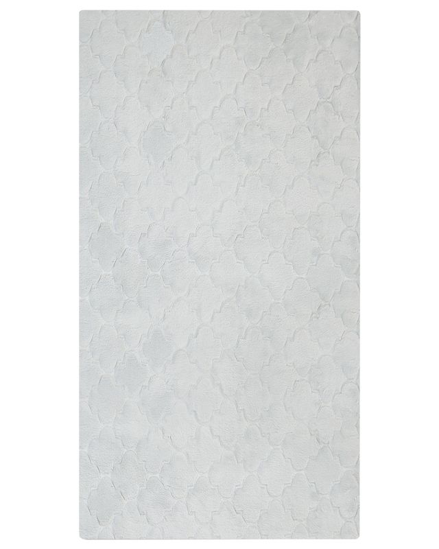 Dywan sztuczne futro królika 80 x 150 cm jasnoszary Gharo 1 szt.
