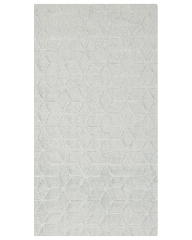 Dywan sztuczne futro królika 80 x 150 cm miętowy szary Thatta 1 szt.