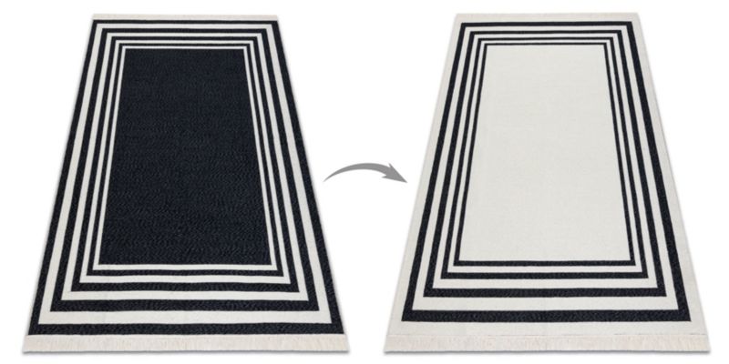 Dywan TWIN RugsX 140x190 cm czarny D1314 1 szt.