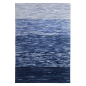 Dywan wełniany 140 x 200 cm niebieski Kapakli 1 szt.