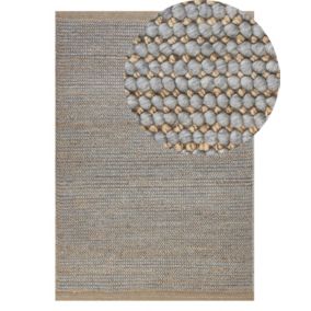 Dywan wełniany 140 x 200 cm szary Banoo 1 szt.
