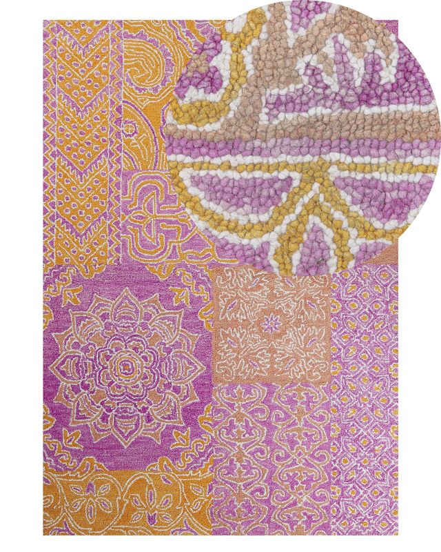 Dywan wełniany 140 x 200 cm wielokolorowy Avanos 1 szt.