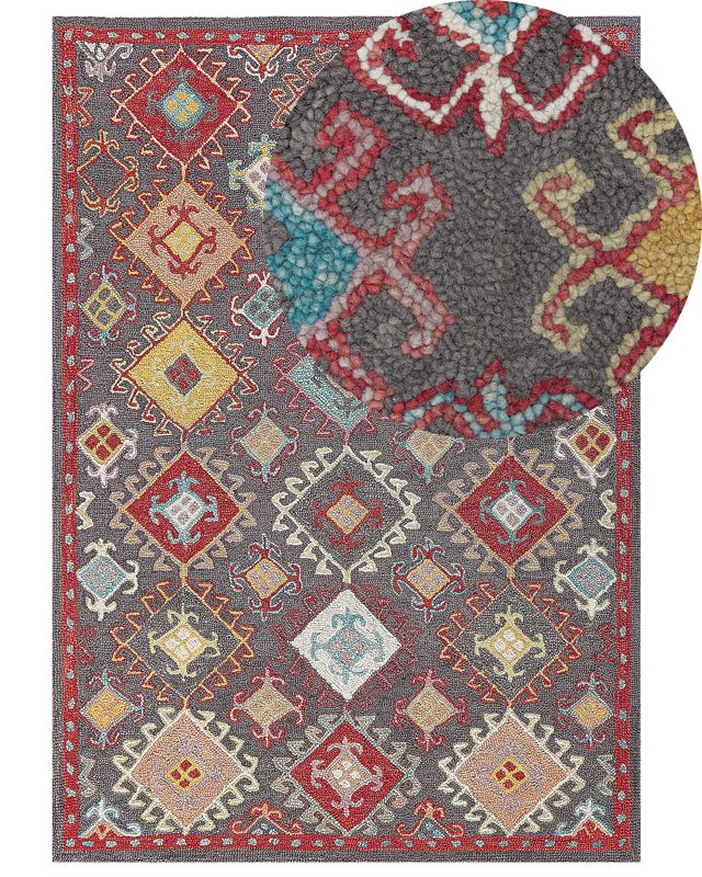 Dywan wełniany 160 x 230 cm wielokolorowy Finike 1 szt.