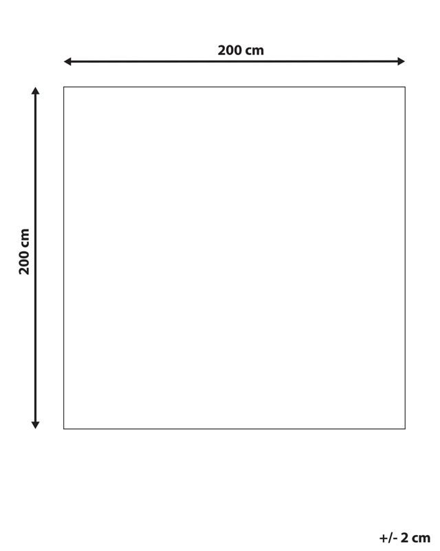 Dywan wełniany 200 x 200 cm wielokolorowy Avanos 1 szt.