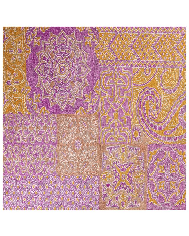 Dywan wełniany 200 x 200 cm wielokolorowy Avanos 1 szt.
