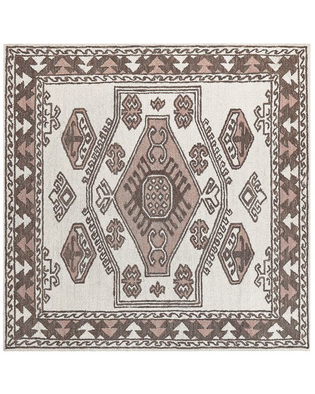 Dywan wełniany 200 x 200 cm wielokolorowy Tomarza 1 szt.