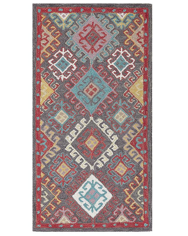 Dywan wełniany 80 x 150 cm wielokolorowy Finike 1 szt.
