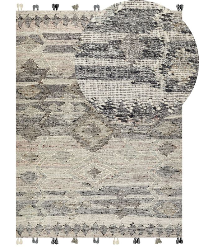 Dywan wełniany kilim 160 x 230 cm szary Aratashen 1 szt.
