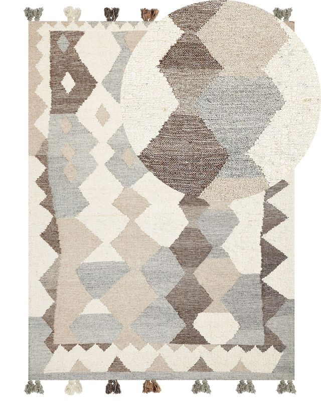 Dywan wełniany kilim 160 x 230 cm wielokolorowy Aralez 1 szt.