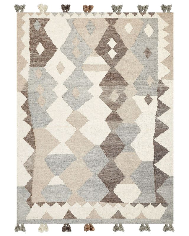 Dywan wełniany kilim 160 x 230 cm wielokolorowy Aralez 1 szt.