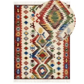 Dywan wełniany kilim 160 x 230 cm wielokolorowy Arevik 1 szt.