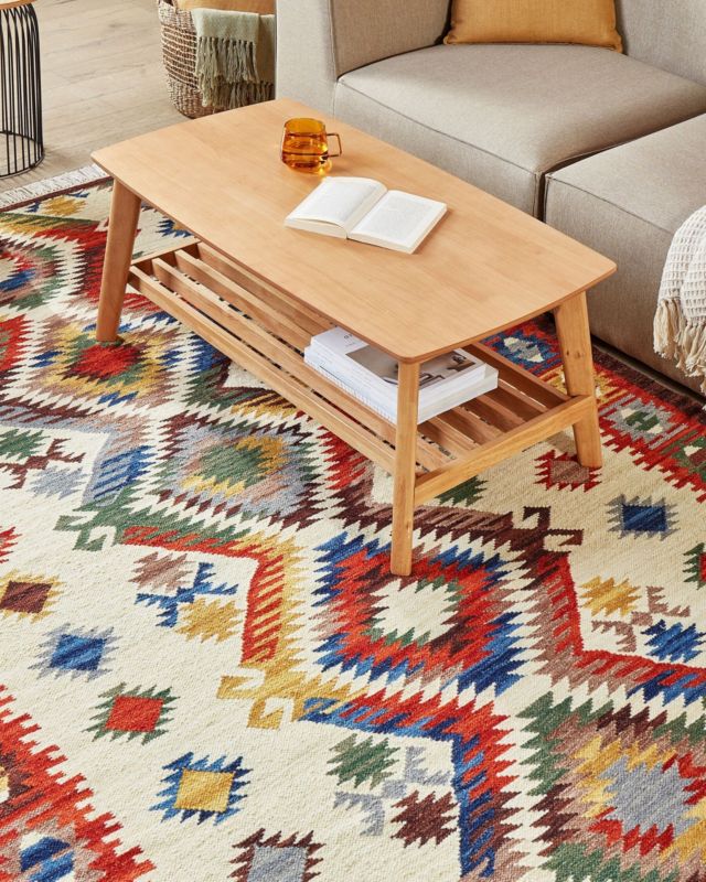 Dywan wełniany kilim 160 x 230 cm wielokolorowy Arevik 1 szt.