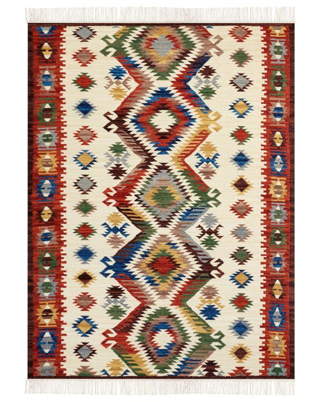 Dywan wełniany kilim 160 x 230 cm wielokolorowy Arevik 1 szt.