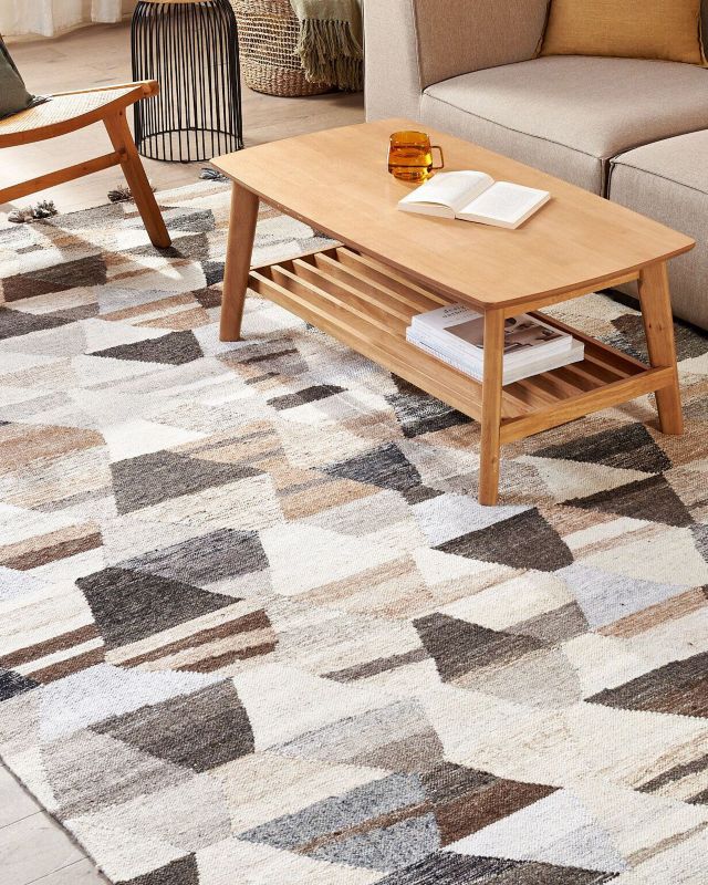 Dywan wełniany kilim 160 x 230 cm wielokolorowy Argavand 1 szt.