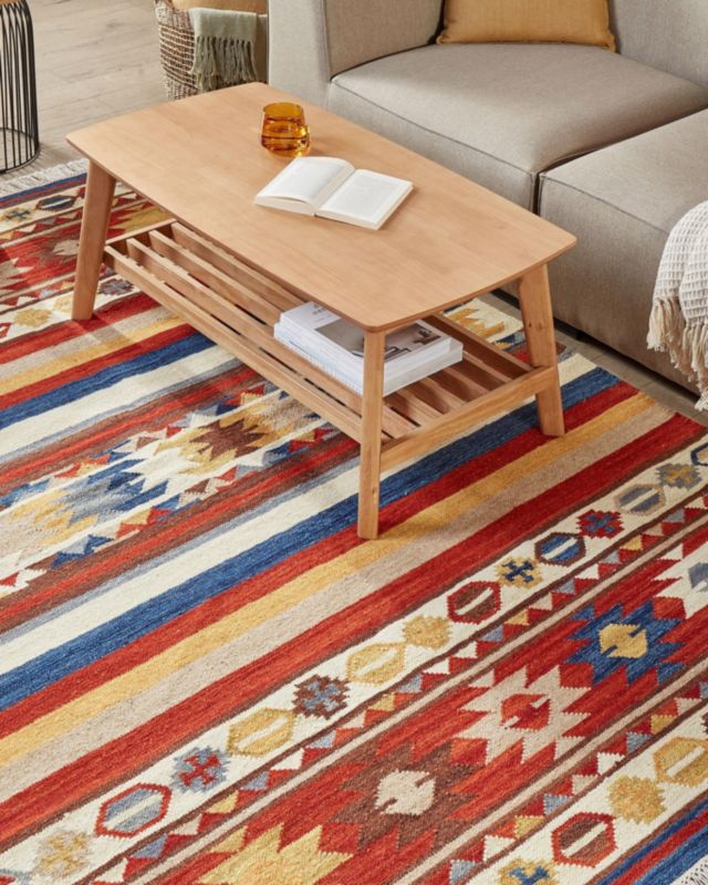 Dywan wełniany kilim 160 x 230 cm wielokolorowy Jrarat 1 szt.