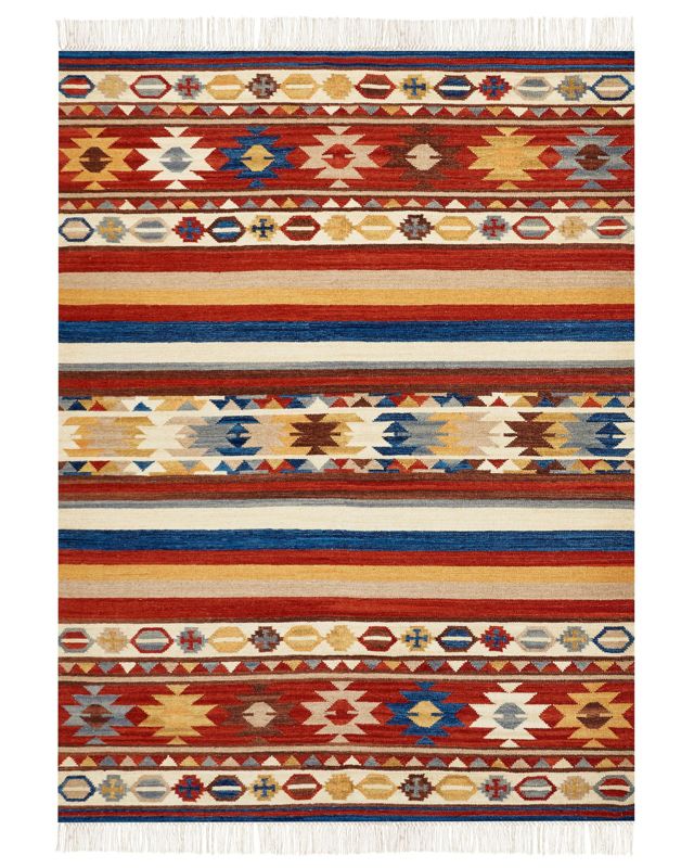 Dywan wełniany kilim 160 x 230 cm wielokolorowy Jrarat 1 szt.