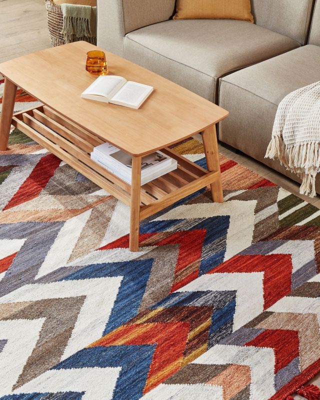 Dywan wełniany kilim 160 x 230 cm wielokolorowy Kanakeravan 1 szt.
