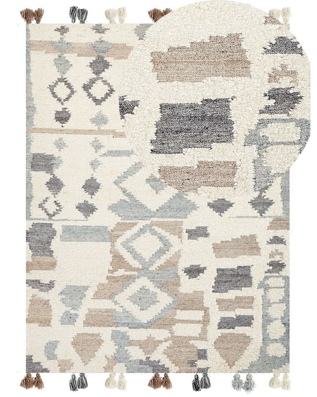 Dywan wełniany kilim 160 x 230 cm wielokolorowy Mrgavet 1 szt.