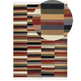 Dywan wełniany kilim 160 x 230 cm wielokolorowy Musaler 1 szt.