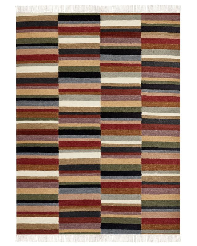 Dywan wełniany kilim 160 x 230 cm wielokolorowy Musaler 1 szt.