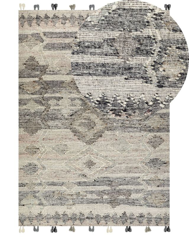 Dywan wełniany kilim 200 x 300 cm szary Aratashen 1 szt.