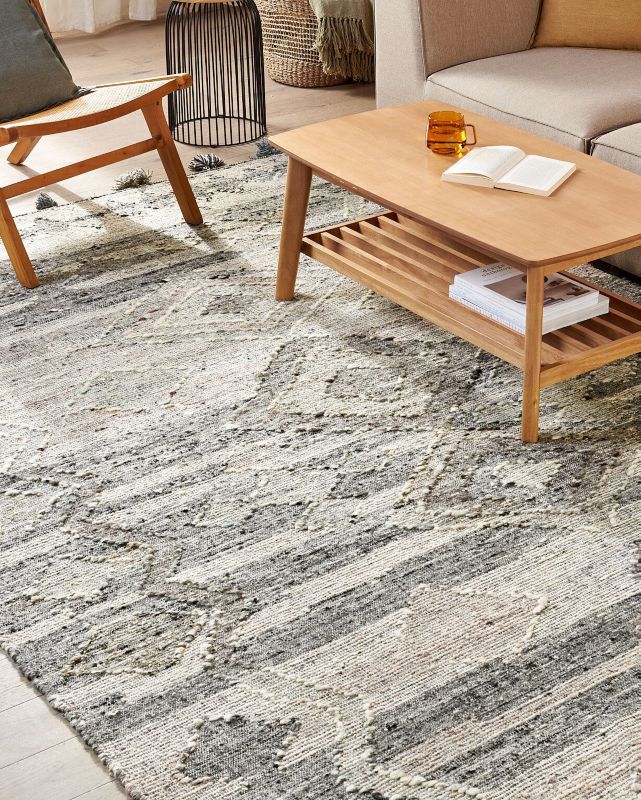 Dywan wełniany kilim 200 x 300 cm szary Aratashen 1 szt.