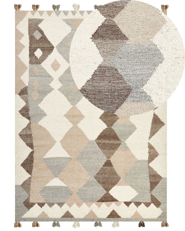 Dywan wełniany kilim 200 x 300 cm wielokolorowy Aralez 1 szt.