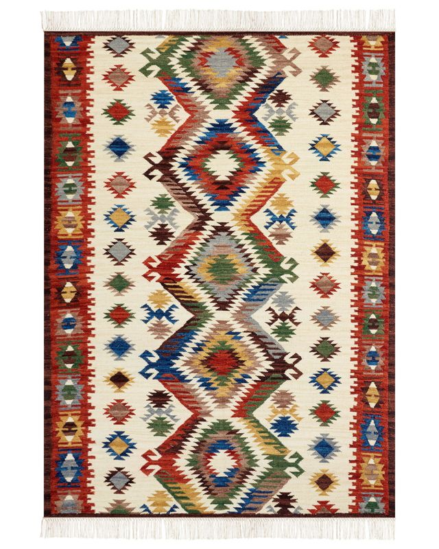 Dywan wełniany kilim 200 x 300 cm wielokolorowy Arevik 1 szt.