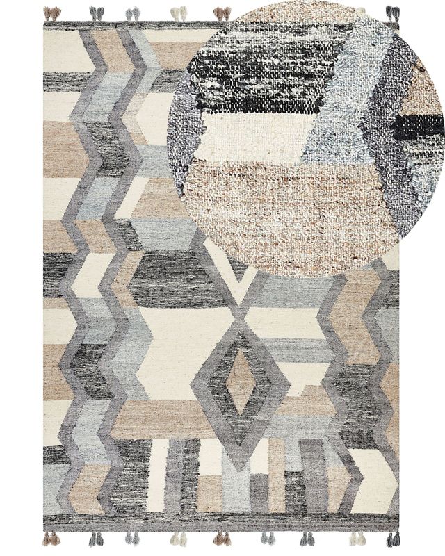 Dywan wełniany kilim 200 x 300 cm wielokolorowy Aygezard 1 szt.
