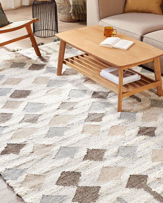 Dywan wełniany kilim 200 x 300 cm wielokolorowy Kaghtsrashen 1 szt.
