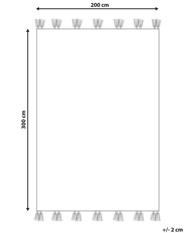 Dywan wełniany kilim 200 x 300 cm wielokolorowy Mrgashat 1 szt.